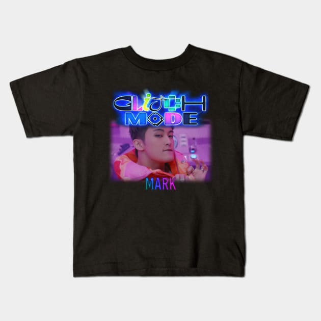 Mark NCT dream - glitch mode Kids T-Shirt by GlitterMess